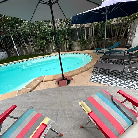 Jolie Villa Piscine Climatise 6-8 Pers Proche Centre-Ville Perpignan Villa Perpignan